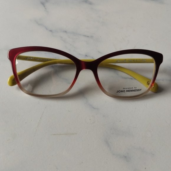 Jono Hennessy Details- red earthsepia Limited edition eyeglasses frame main image 5